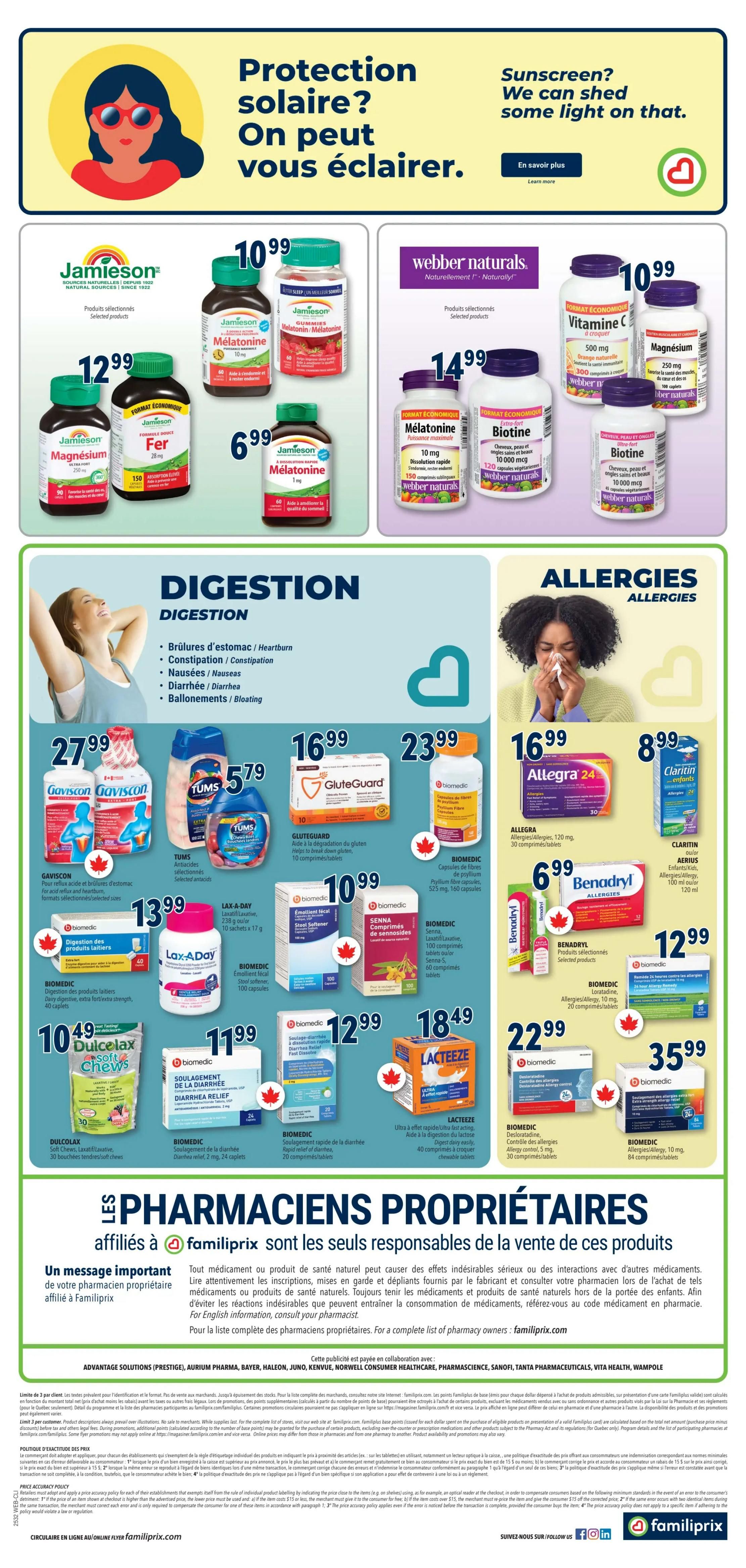 Familiprix Clinique Flyer August 7 to 13