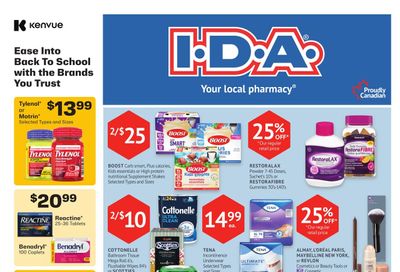 I.D.A. Flyer August 8 to 14