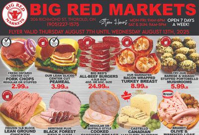 Big Red Markets Flyer August 7 to 13