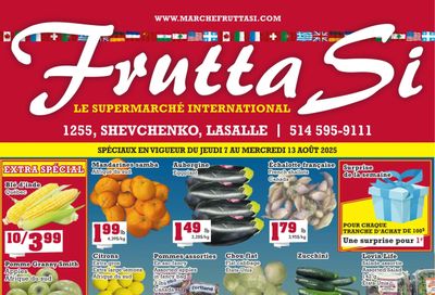 Frutta Si Flyer August 7 to 13