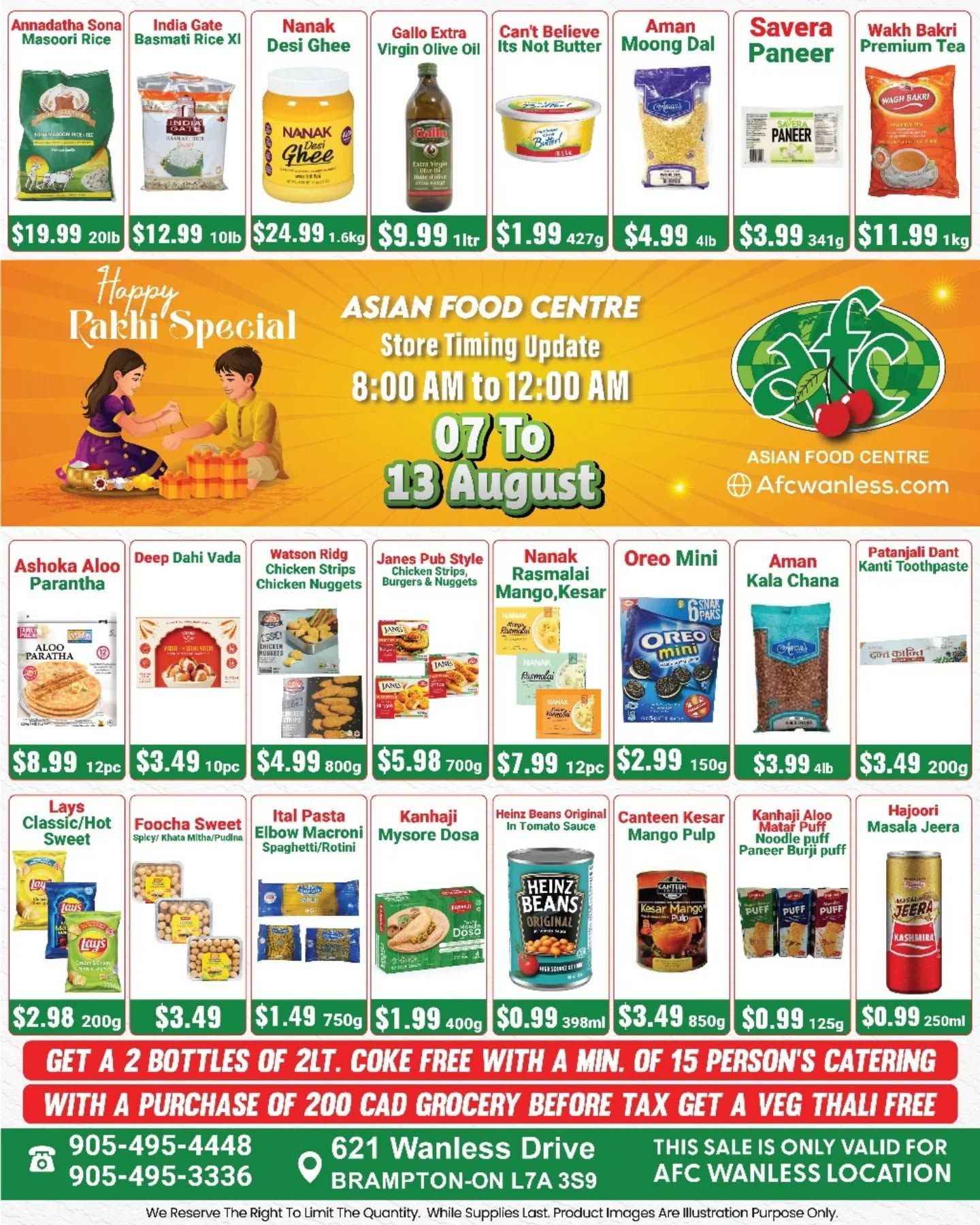 Asian Food Centre (Wanless Dr.) Flyer August 7 to 13