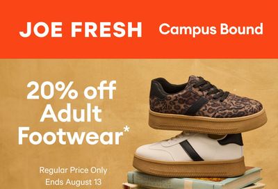 Joe Fresh Flyer August 7 to 13