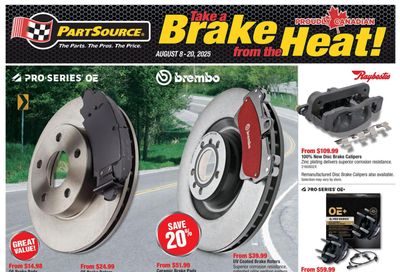 PartSource Flyer August 8 to 20