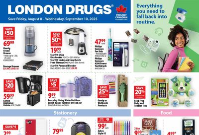 London Drugs Back To School Flyer August 8 to September 10