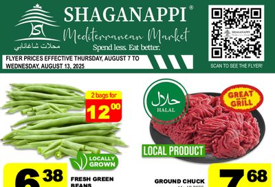 Shaganappi Mediterranean Market Flyer August 7 to 13