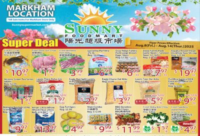 Sunny Foodmart (Markham) Flyer August 8 to 14