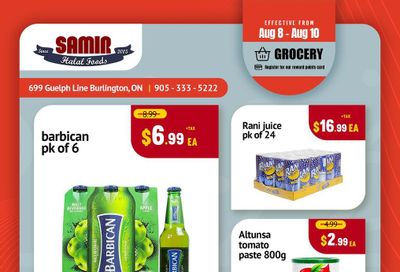 Samir Supermarket Flyer August 8 to 10