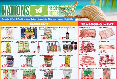 Nations Fresh Foods (Hamilton) Flyer August 8 to 14