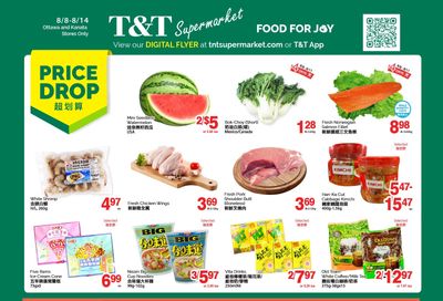 T&T Supermarket (Ottawa & Kanata) Flyer August 8 to 14