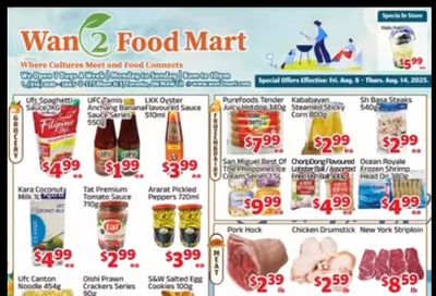 Wan 2 Food Mart Flyer August 8 to 14
