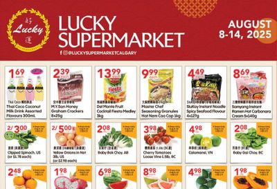 Lucky Supermarket (Calgary) Flyer August 8 to 14
