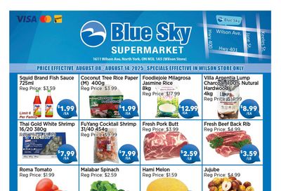 Blue Sky Supermarket (North York) Flyer August 8 to 14