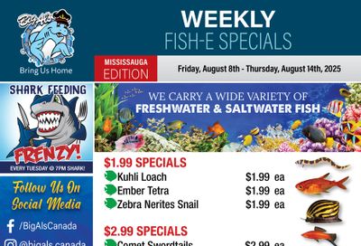 Big Al's (Mississauga) Weekly Specials August 8 to 14