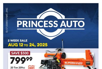 Princess Auto Flyer August 12 to 24