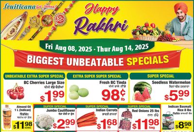 Fruiticana (Calgary) Flyer August 8 to 14