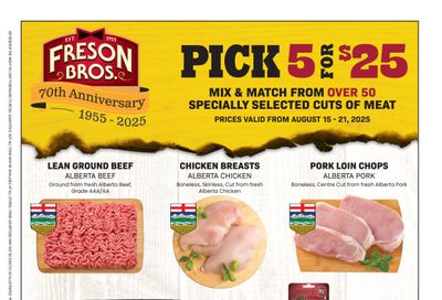 Freson Bros. Flyer August 15 to 21