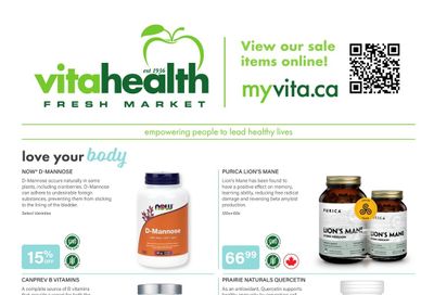 Vita Health Fresh Market Flyer August 7 to 27