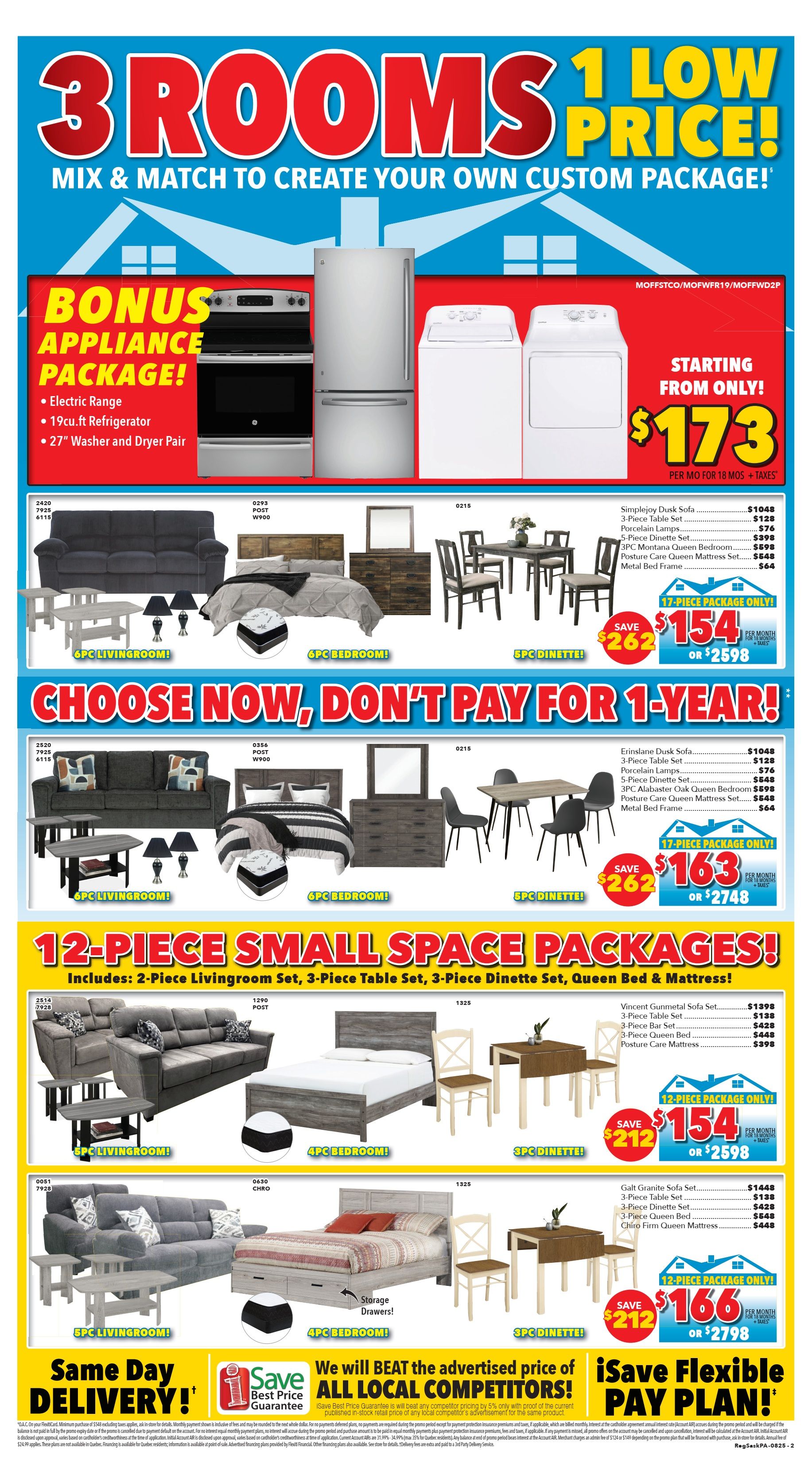 Surplus Furniture & Mattress Warehouse (Regina, Saskatoon, Prince Albert) Flyer August 11 to 24