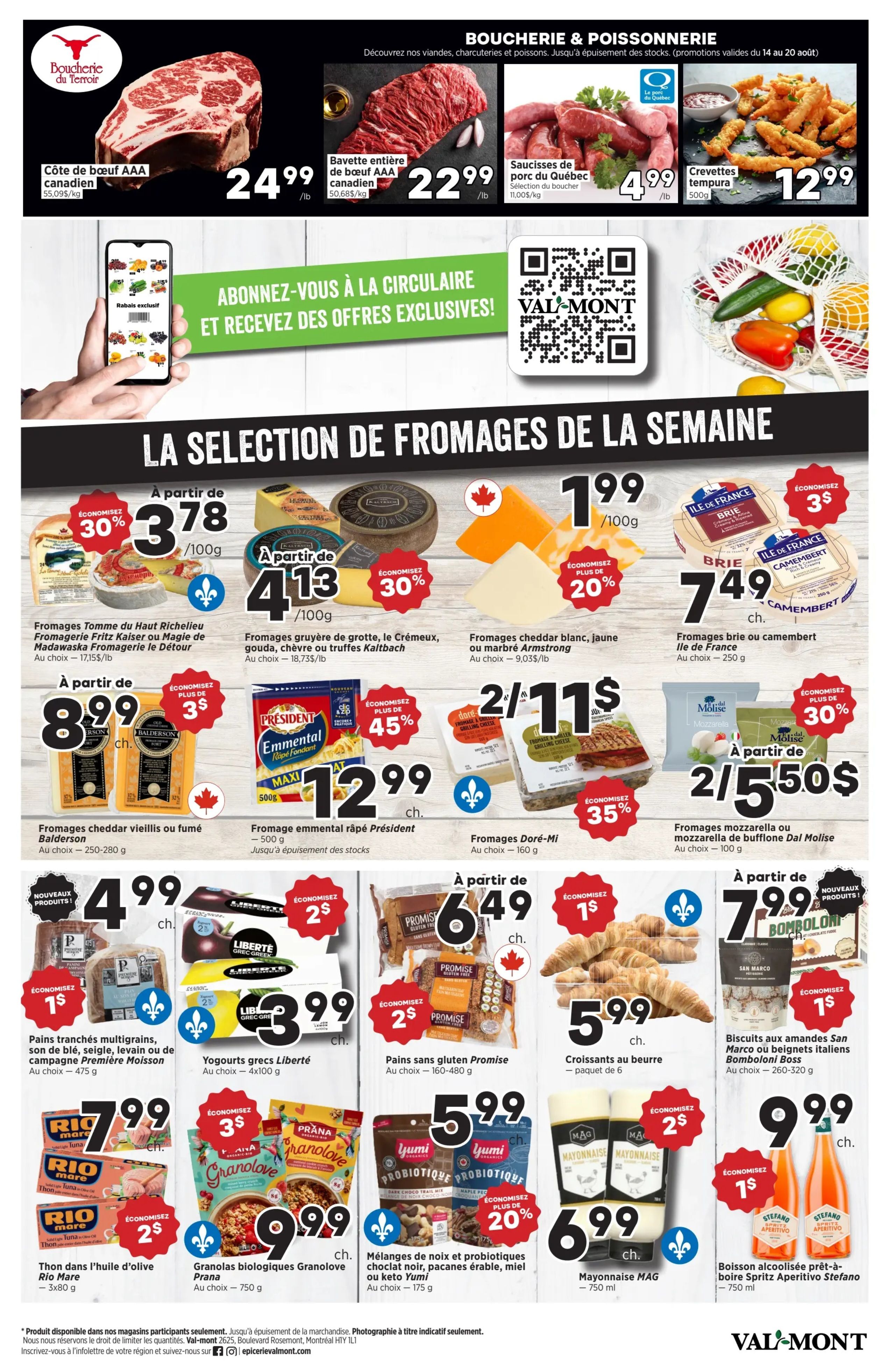 Val-Mont Flyer August 14 to 20