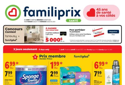Familiprix Sante Flyer August 14 to 20