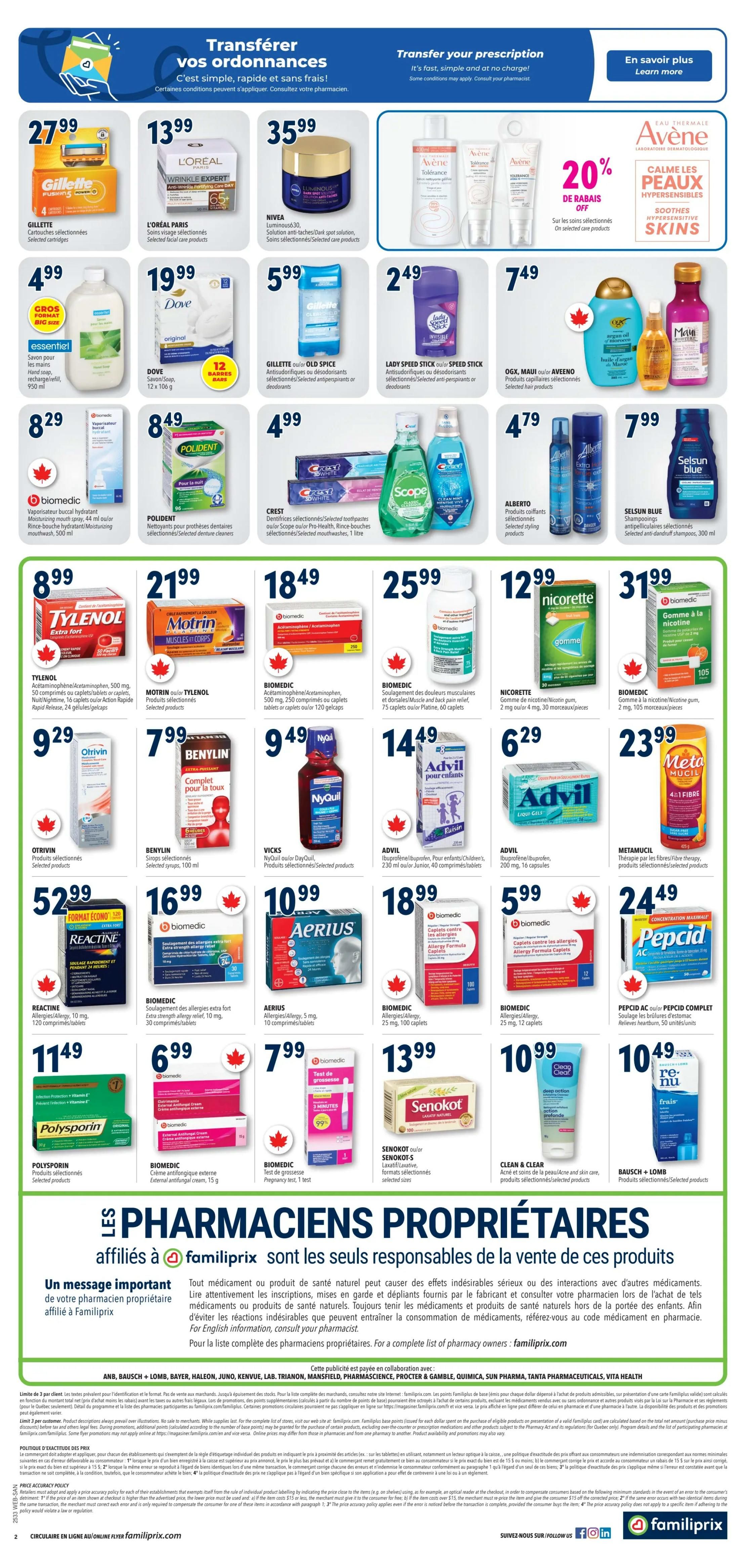 Familiprix Sante Flyer August 14 to 20