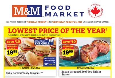 M&M Food Market (Atlantic, ON & West) Flyer August 14 to 20