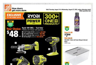 Home Depot (ON) Flyer August 14 to 27