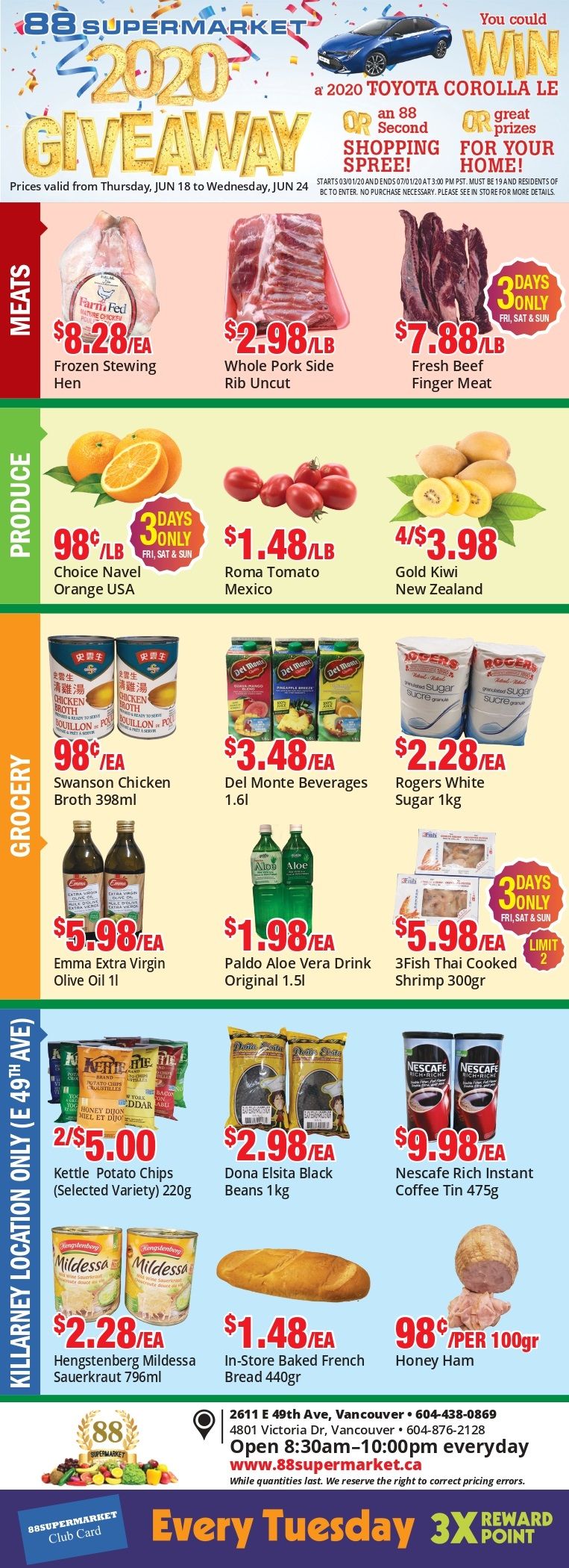 88 Supermarket Flyer June 18 to 24