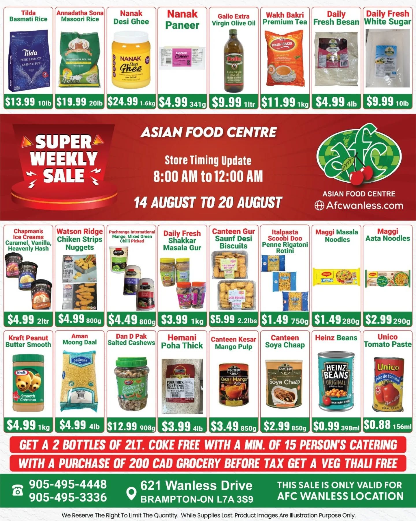 Asian Food Centre (Wanless Dr.) Flyer August 14 to 20