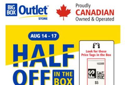 Big Box Outlet Store Flyer August 14 to 17