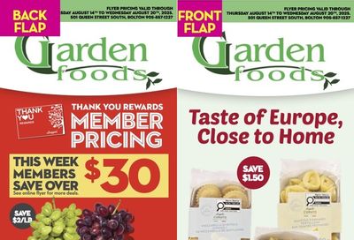 Garden Foods Flyer August 14 to 20