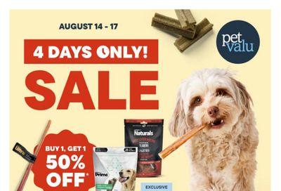 Pet Valu Flyer August 14 to 17 Pet Valu Flyer August 14 to 17