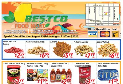 BestCo Food Mart (Etobicoke) Flyer August 15 to 21