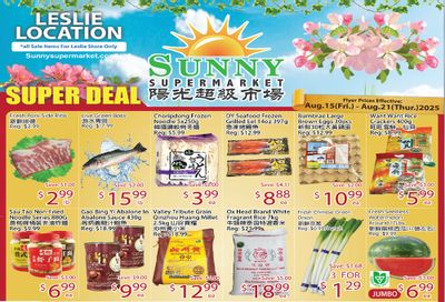 Sunny Supermarket (Leslie) Flyer August 15 to 21