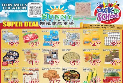 Sunny Foodmart (Don Mills) Flyer August 15 to 21