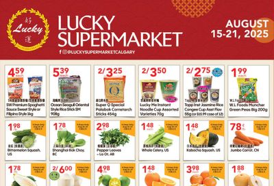 Lucky Supermarket (Calgary) Flyer August 15 to 21
