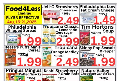 Food 4 Less (Lindsay) Flyer August 15 to 21