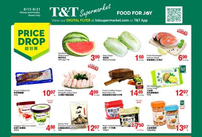 T&T Supermarket (Ottawa & Kanata) Flyer August 15 to 21
