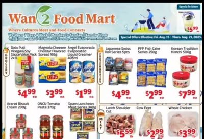 Wan 2 Food Mart Flyer August 15 to 21
