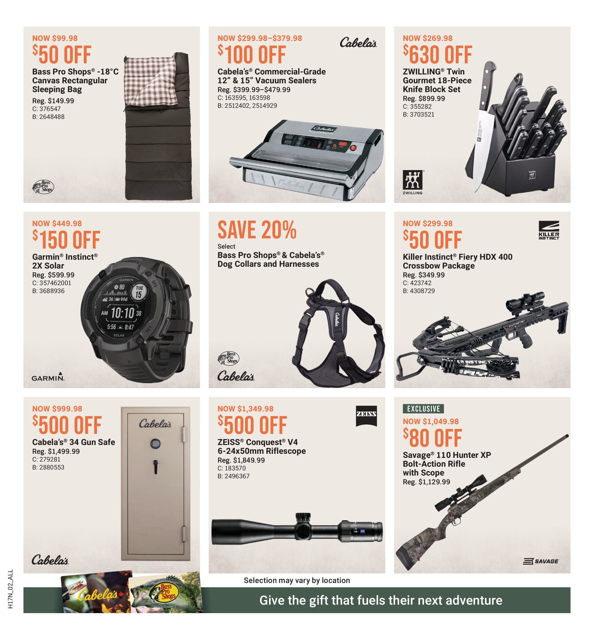 Cabela's Flyer August 15 to 17
