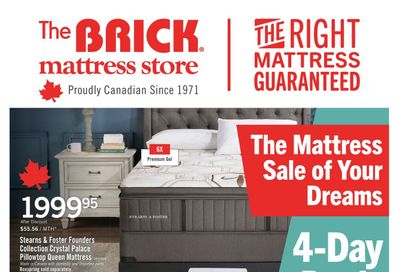 The Brick Mattress Store Flyer August 15 to 27