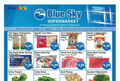 Blue Sky Supermarket (North York) Flyer August 15 to 21