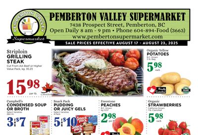 Pemberton Valley Supermarket Flyer August 17 to 23