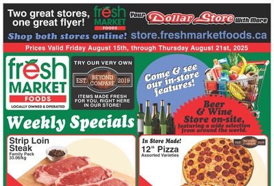 Fresh Market Foods Flyer August 15 to 21