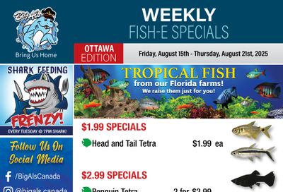 Big Al's (Ottawa) Weekly Specials August 15 to 21
