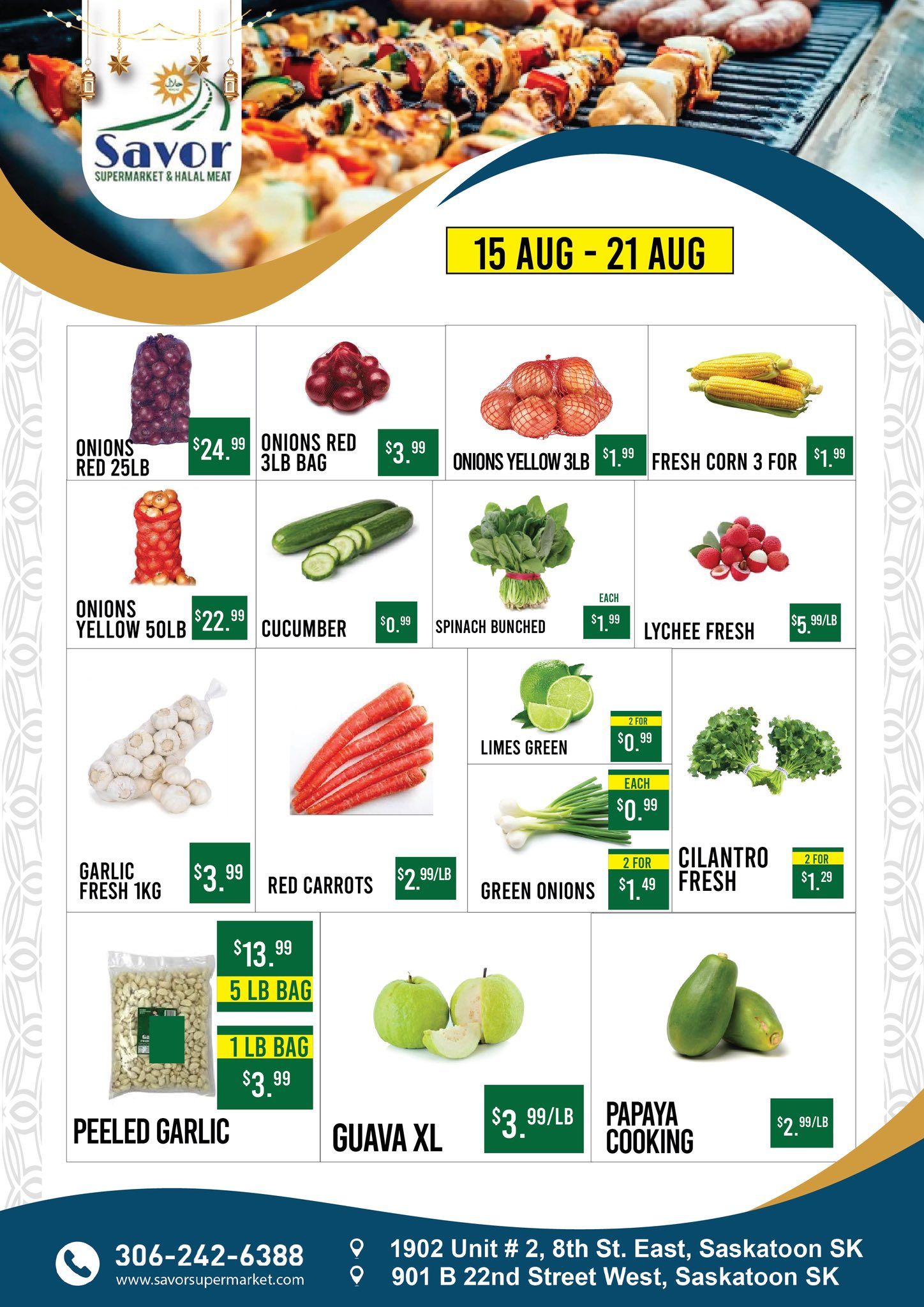 Savor Supermarket Flyer August 15 to 21