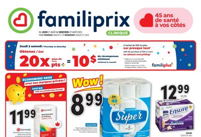 Familiprix Sante Flyer August 21 to 27