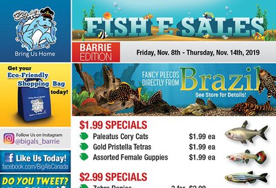 Big Al's (Barrie) Weekly Specials November 8 to 14