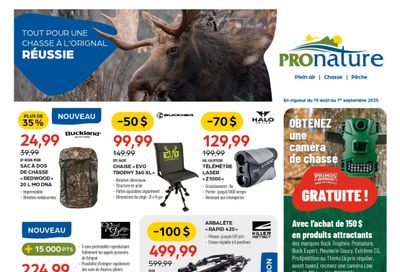 Pronature Flyer August 19 to September 1 Pronature Flyer August 19 to September 1