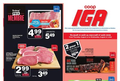 Coop IGA (QC) Flyer August 21 to 27